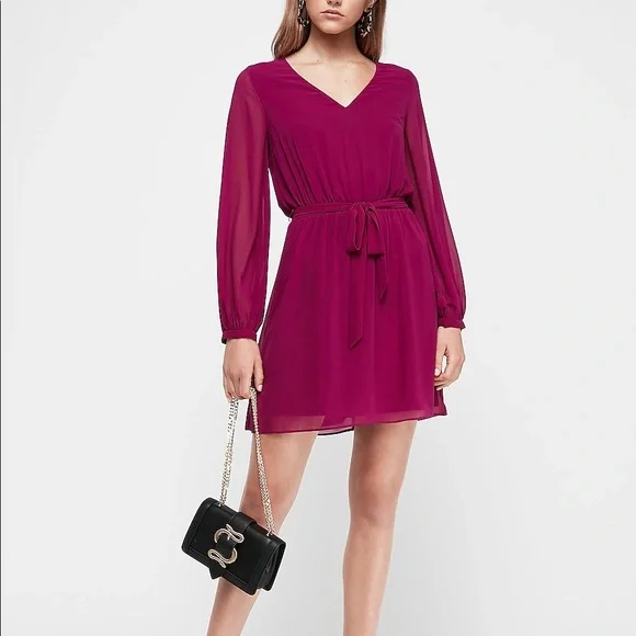 green emerald velvet dress Vince Camuto Plum Floral Print Fit-and-Flare Dress – SilkRoll